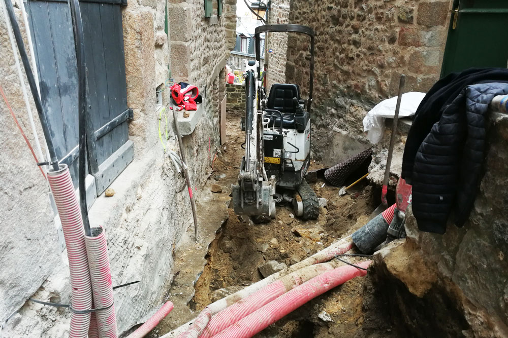 Travaux dans les ruelles