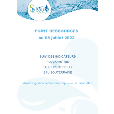 Point ressources au 8 juillet 2022