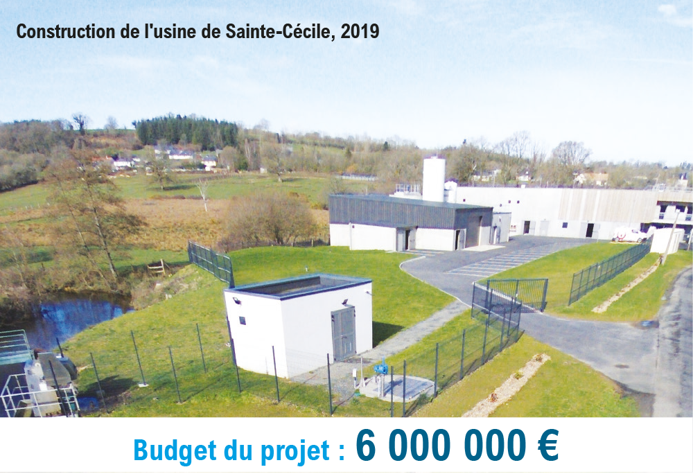 Projets SDeau50 : construction de l'usine de Sainte-Cécile, 2019