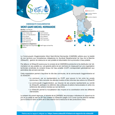 SDeau50, fiche EPCI Mont Saint-Michel Normandie